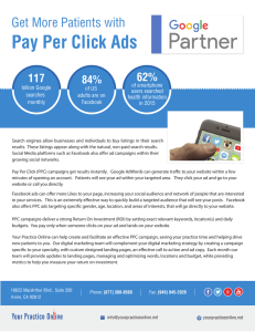 Pay Per Click Ads - Your Practice Online