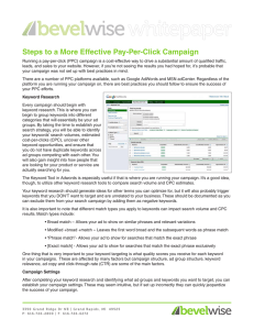 Steps to a More Effective Pay-Per-Click Campaign