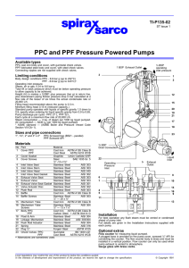 PPC and PPF Pressure Powered Pumps