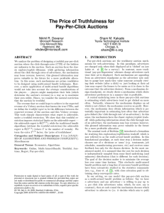 The Price of Truthfulness for Pay-Per-Click Auctions