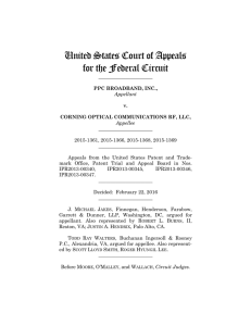 PPC Broadband, Inc. v. Corning Optical