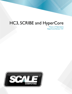 HC3, SCRIBE, and HyperCore Theory of Operations