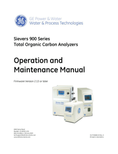 Operation and Maintenance Manual