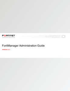 FortiManager Administration Guide