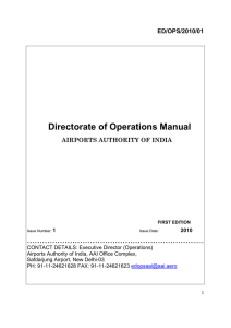 Directorate of Operations Manual