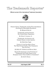 Official Journal of the International Trademark Association