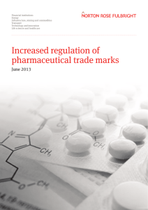 Increased regulation of pharmaceutical trade marks