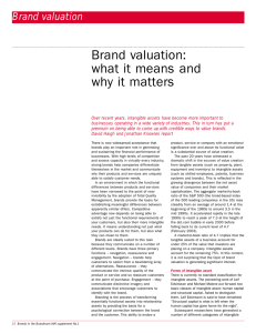 Brand valuation: what it means and why it matters