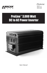3,000 Watt AC Inverter