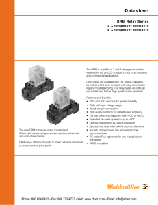 Weidmuller DRM Series Relays