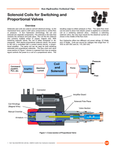 Solenoid Coils for Switching and Proportional Valves