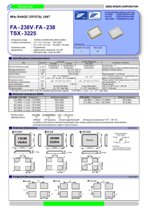 FA-238V / FA-238 TSX-3225