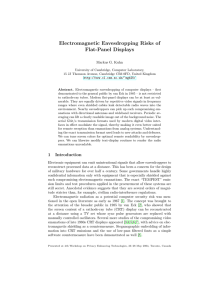 Electromagnetic Eavesdropping Risks of Flat