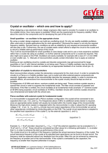 Crystal or oscillator