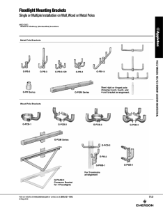 Floodlight Mounting Brackets Catalog Pages