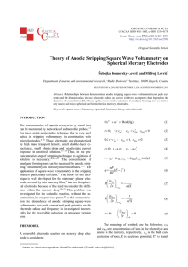 Theory of Anodic Stripping Square Wave Voltammetry on Spherical