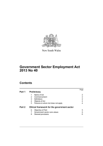 Government Sector Employment Act 2013