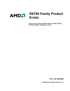 RS780 Family Product Errata