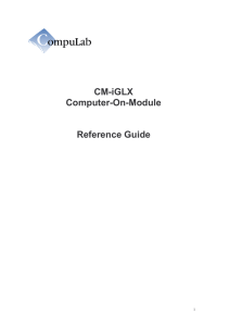 CM-iGLX Reference Guide