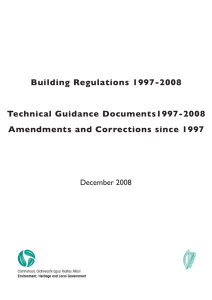 Building Regulations 1997 - Department of Housing, Planning
