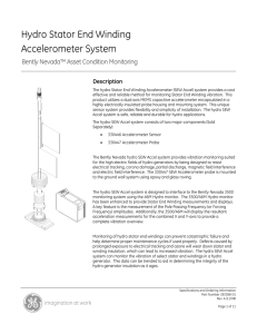 Hydro Stator End Winding Accelerometer System