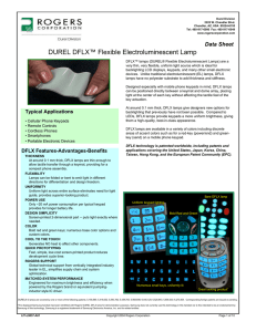 DUREL DFLX™ Flexible Electroluminescent Lamp - SP