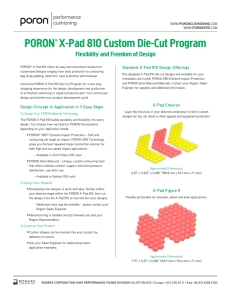 PORON® X-Pad 810 Custom Die-Cut Program
