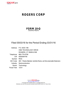 ROGERS CORP - OTC Markets