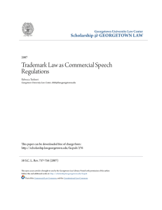 Trademark Law as Commercial Speech Regulations