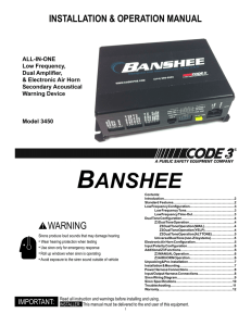 Banshee Installation Guide