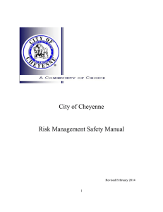 City of Cheyenne Risk Management Safety Manual