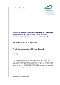 Review of concepts for the evaluation of sustainable