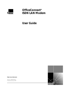 OfficeConnect ISDN LAN Modem User Guide