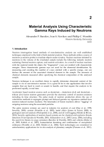 Material Analysis Using Characteristic Gamma Rays