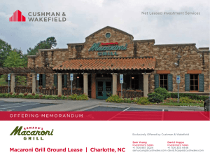 Macaroni Grill Ground Lease | Charlotte, NC
