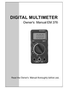 digital multimeter - all-sun