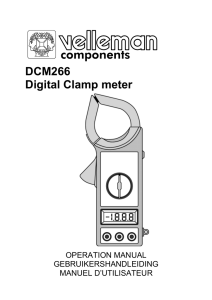 DCM266 Digital Clamp meter
