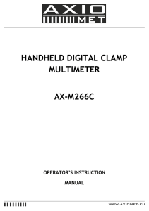 handheld digital clamp multimeter ax-m266c