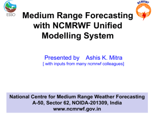 NCUM - Indian Institute of Tropical Meteorology