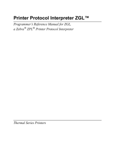 Printer Protocol Interpreter ZGL