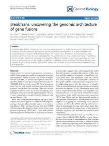 BreakTrans: uncovering the genomic architecture of gene fusions