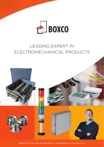 leading expert in electromechanical products