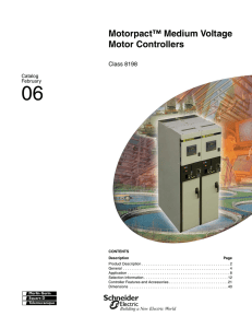 Motorpact Medium Voltage Motor Controllers