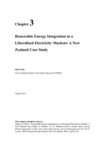 Chapter 3 Renewable Energy Integration in a Liberalised Electricity