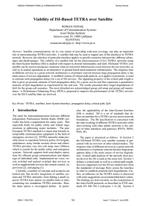 Viability of ISI-Based TETRA over Satellite