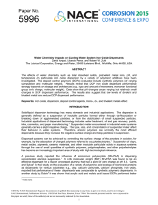 5996: Water Chemistry Impacts on Cooling Water System Iron Oxide