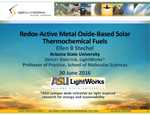 Redox-Active Metal Oxide-Based Solar Thermochemical Fuels