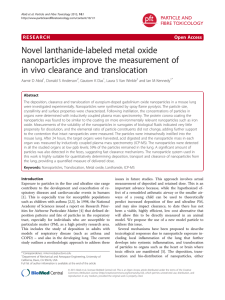 Novel lanthanide-labeled metal oxide nanoparticles improve the