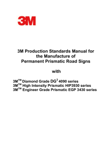 Prismatic Sign Production Manual