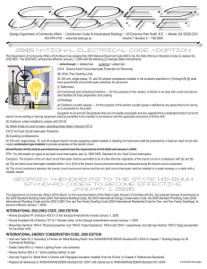 2005 NAtiONAL ELECtRiCAL CODE ADOptiON GEORGiA